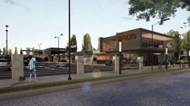 En los Caminos del Vino: Gimenez Riili construye un innovador paseo comercial frente a Bodega La Rural, en Maipú