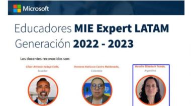 Una docente mendocina fue elegida por Microsoft y llevará su proyecto innovador a Costa Rica