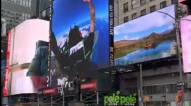 La bodega Corbeau Wines promocionó Mendoza en Time Square de Nueva York