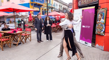 Mendoza lanzó la nueva edición de "Tango por los Caminos del Vino" en Caminito de La Boca