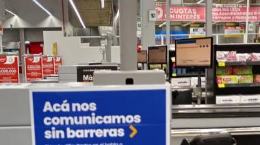 Sin barreras de comunicación: ya funciona en Mendoza el primer supermercado inclusivo de la Argentina