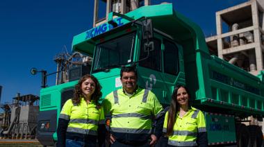 Hito en la industria de la construcción:  Mendoza tiene el primer camión 100% eléctrico de Argentina para una mina de cantera