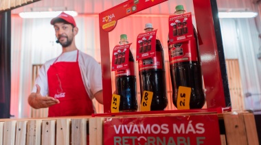 Inversión "verde": Coca Cola puso en marcha en Mendoza una nueva línea de producción de envases retornables