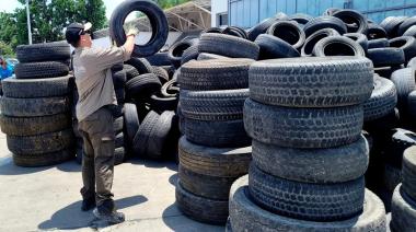 La empresa Geocycle (Holcim) se encargará del destino final de los neumáticos fuera de uso en Mendoza