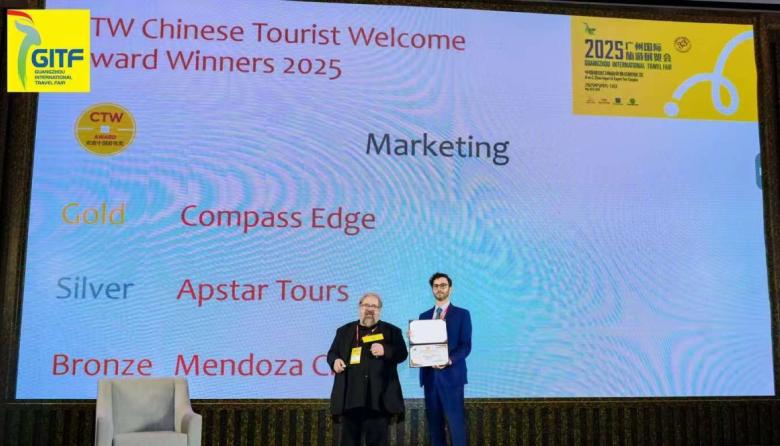 La Ciudad de Mendoza ganó un premio en China por su estrategia para atraer visitantes orientales