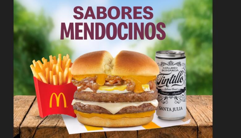 Hamburguesa con vino en lata: McDonald’s relanza su menú regional en homenaje a la Vendimia