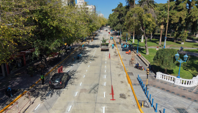 1800 colectivos por día: Ciudad habilitó la renovación de calle Patricias Mendocinas