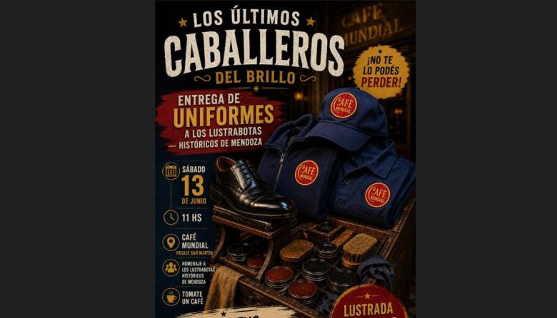 "Los últimos caballeros del brillo": el café que rinde homenaje a los históricos lustrabotas del centro mendocino