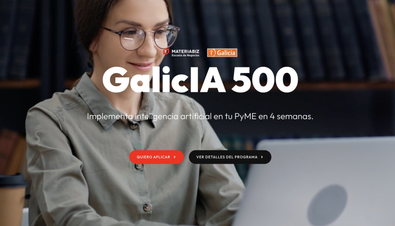 Galicia y Materiabiz capacitarán sin cargo a 2.000 empresas en el uso estratégico de IA