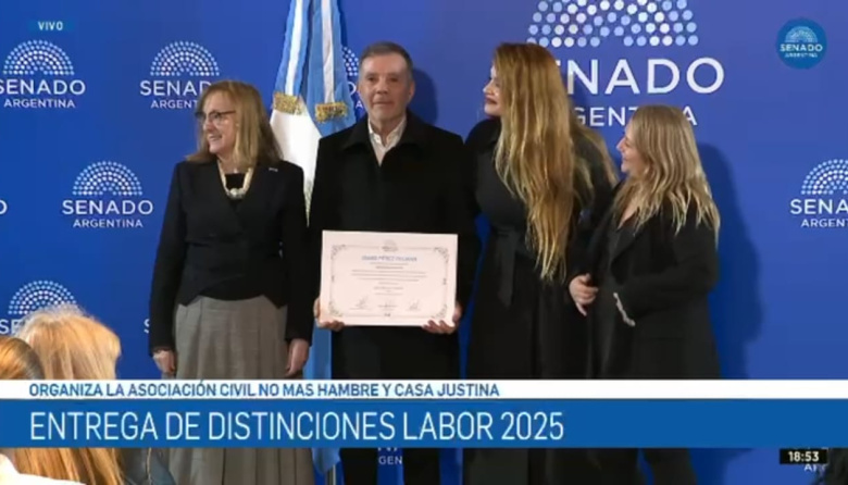 "Empresario Solidario del Año": distinguen al mendocino Diego Pérez Colman por su compromiso solidario