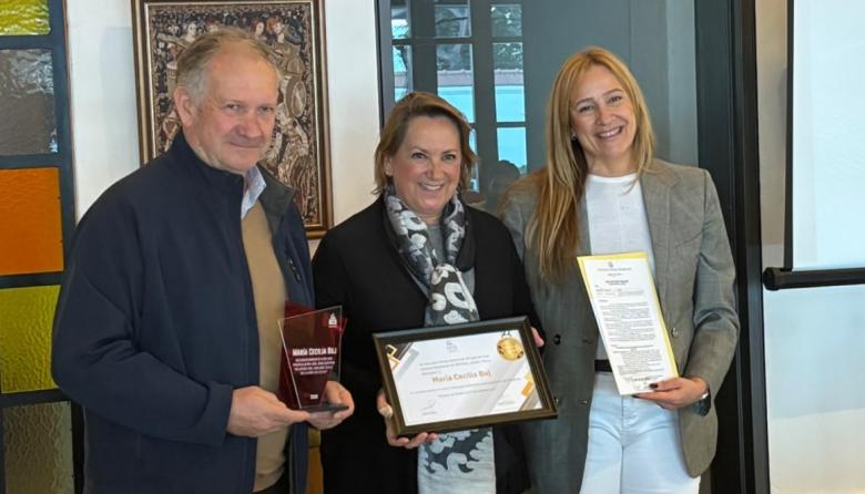 Vecina destacada: María Cecilia Buj reconocida en Luján por su aporte al turismo y la vitivinicultura