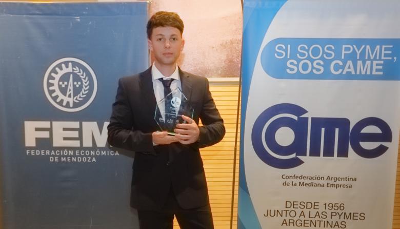 Gregorio Bajda, fundador de Valca, ganó el premio Joven Empresario Mendocino 2026