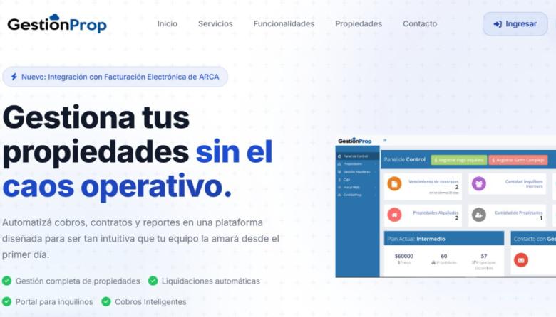 GestiónProp: la herramienta mendocina que busca modernizar la gestión inmobiliaria