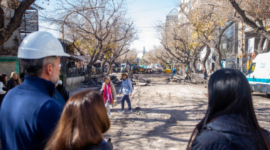Corazón gastronómico de la Ciudad: avanzan las obras de remodelación de avenida Sarmiento