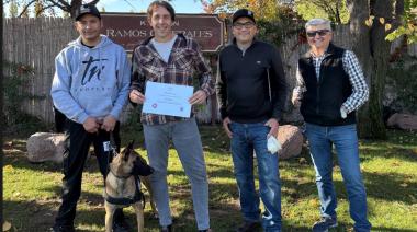 Natinga: la patrulla canina que pone a Mendoza en la vanguardia de la bioseguridad vitivinícola