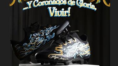 Talento creativo mendocino: los botines intervenidos que enamoraron a la Scaloneta