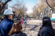 Corazón gastronómico de la Ciudad: avanzan las obras de remodelación de avenida Sarmiento