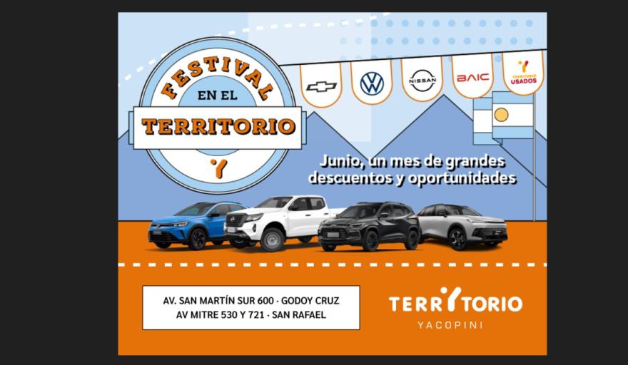 Festival en Territorio: aprovechá para comprar tu vehículo a un precio único y la mejor financiación