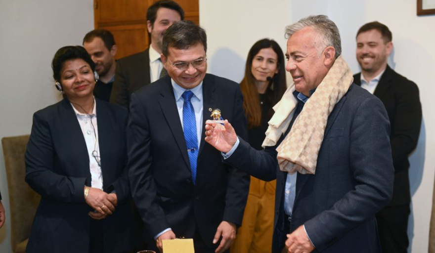 Cobre y energía: La mayor minera de la India analiza inversiones en Mendoza