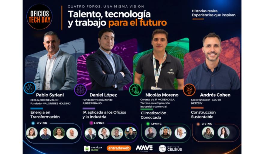Oficios Tech Day 2026: las marcas y los oradores presentes en el evento técnico más importante de Mendoza