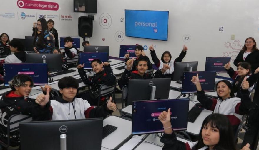 Personal inauguró en Mendoza “Nuestro Lugar Digital”, un espacio para aprender y enseñar con tecnología
